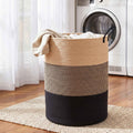 Laundry Basket - Khaki Black - Royalratri