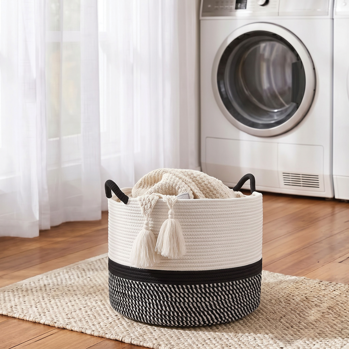Laundry Basket - Black - Royalratri
