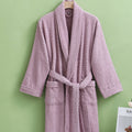 JACQUARD WATER PATTERN BATHROBE