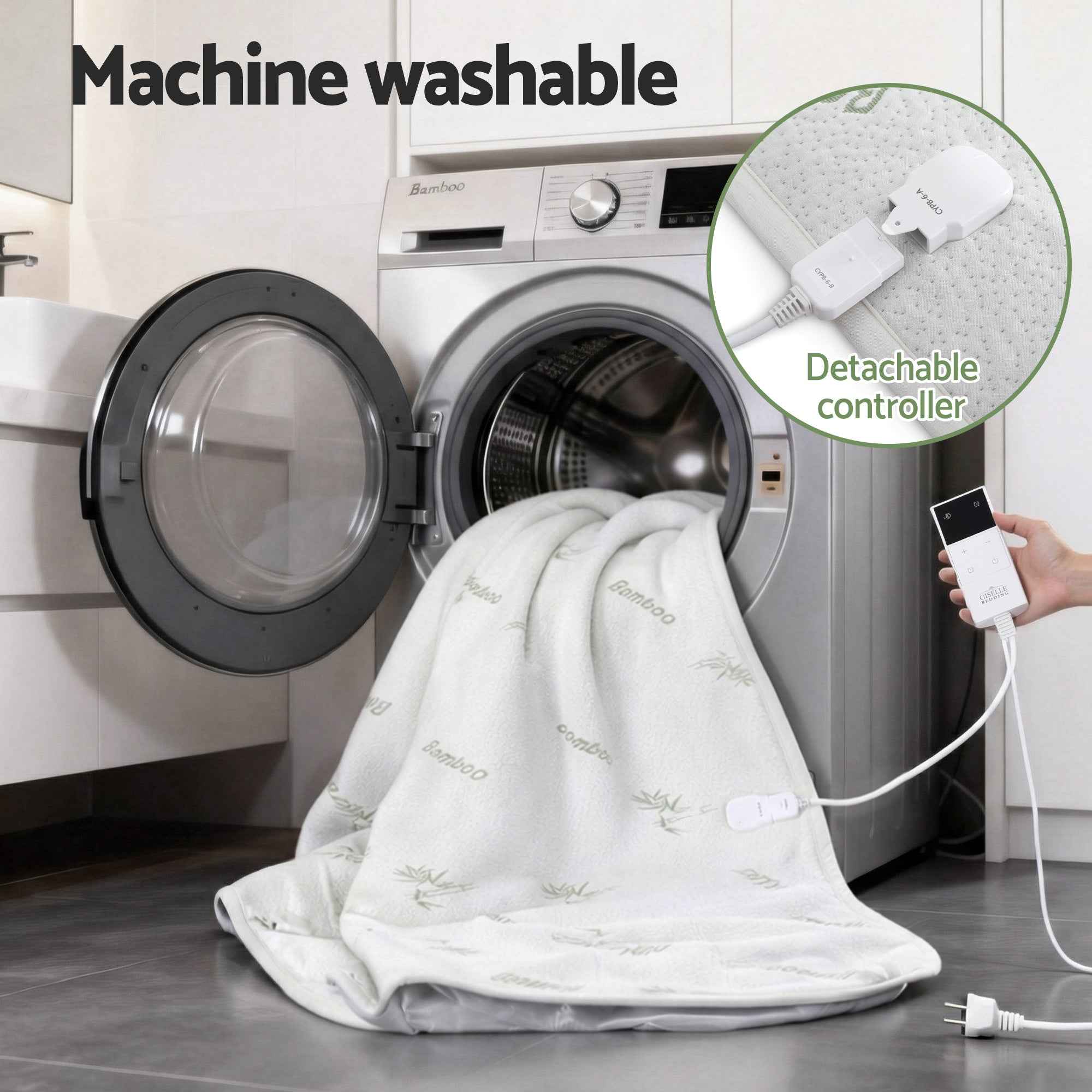 Winter Electric Blanket Bamboo Fabric King