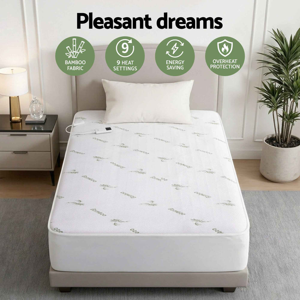 Winter Electric Blanket Bamboo Fabric King Single
