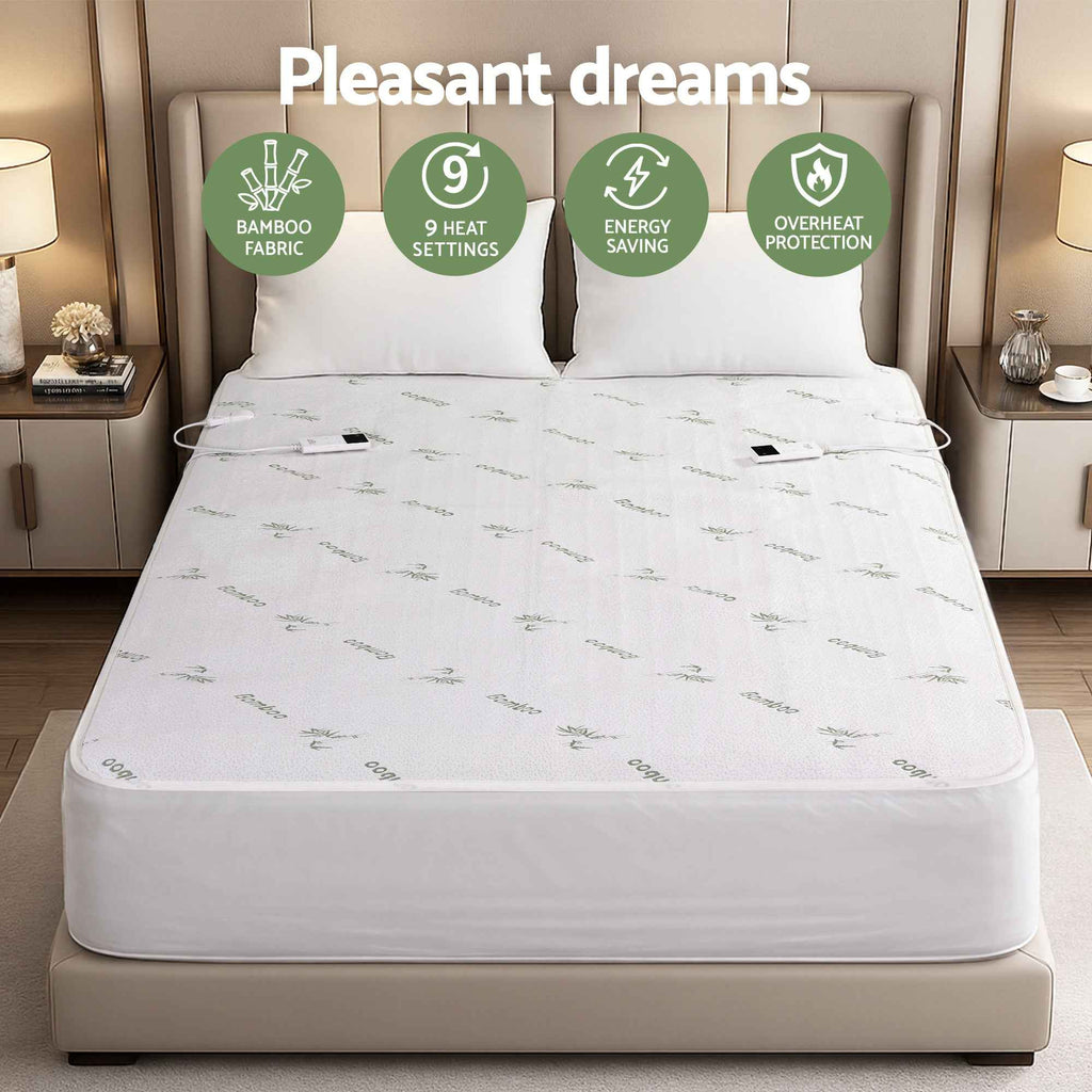 Winter Electric Blanket Bamboo Fabric Queen