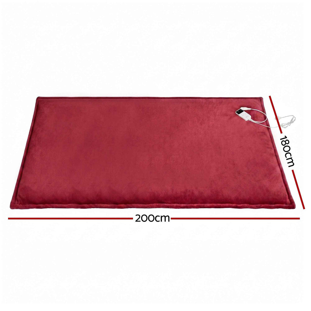 Electric Throw Blanket Burgundy