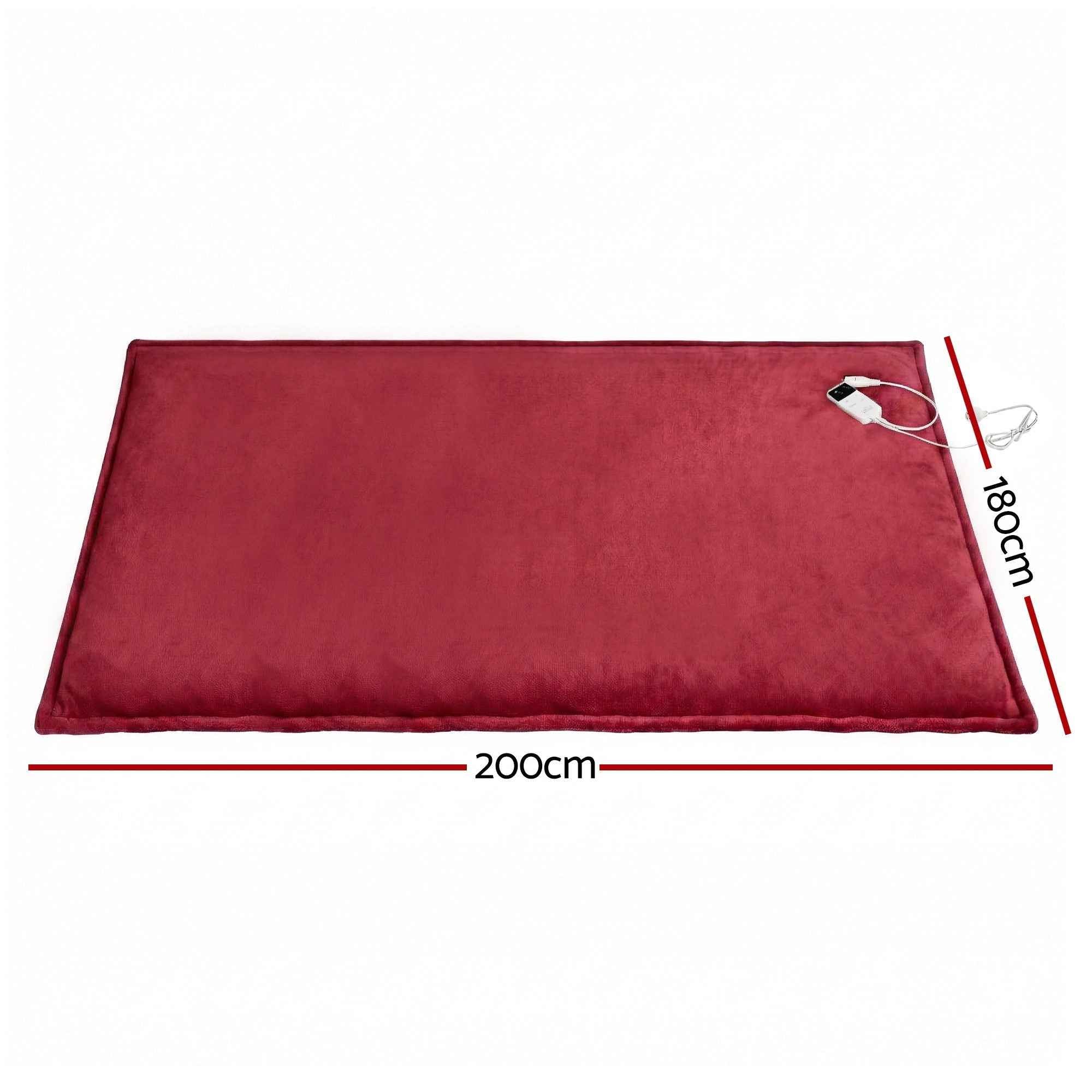 Electric Throw Blanket Burgundy