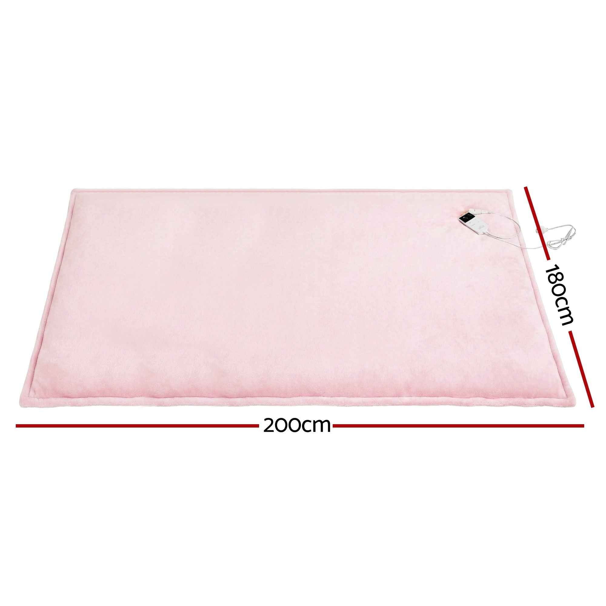 Electric Throw Blanket Pink