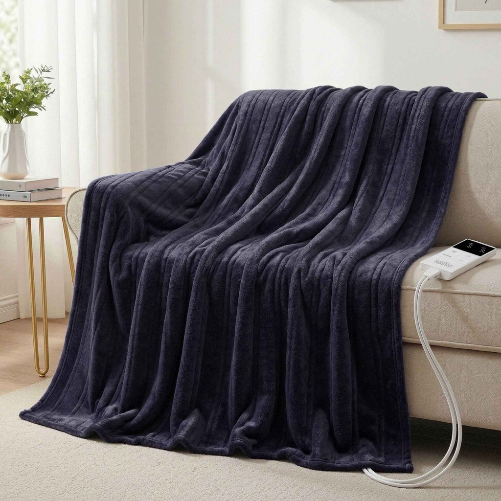 Electric Throw Blanket Charcoal