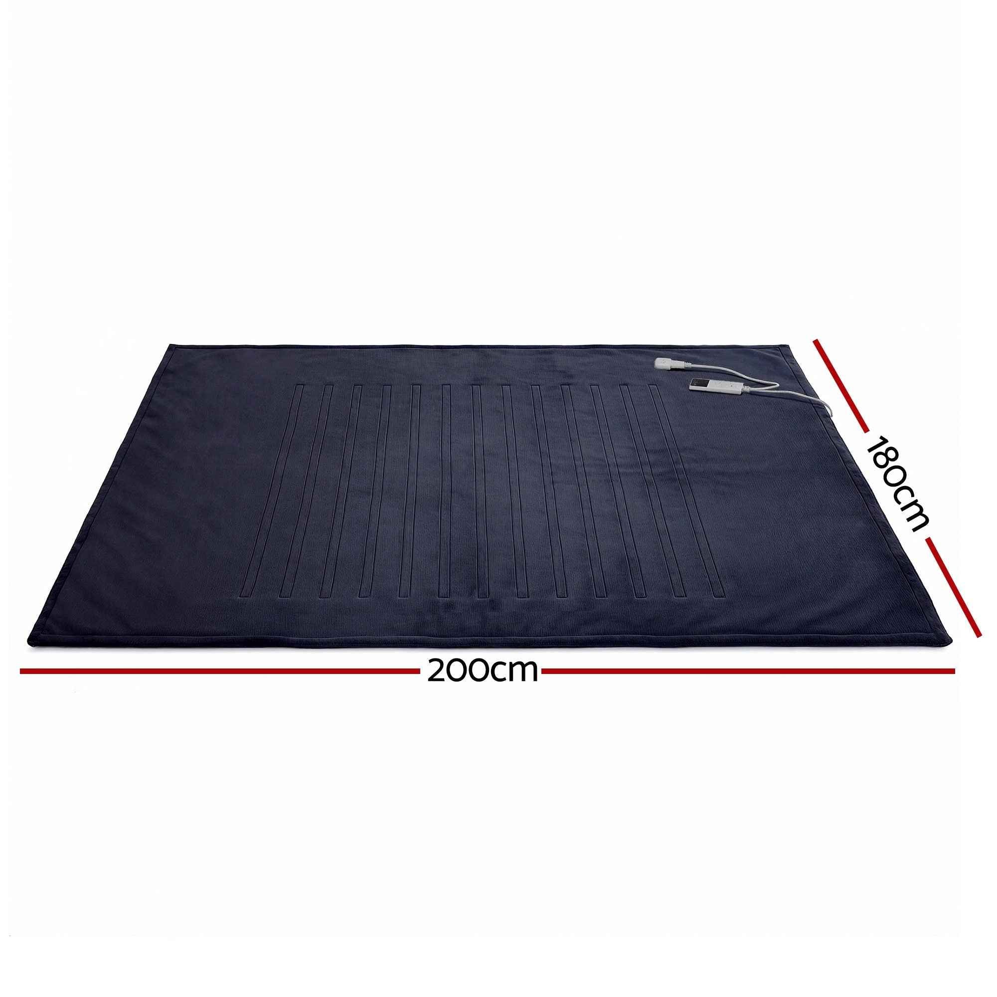Electric Throw Blanket Charcoal