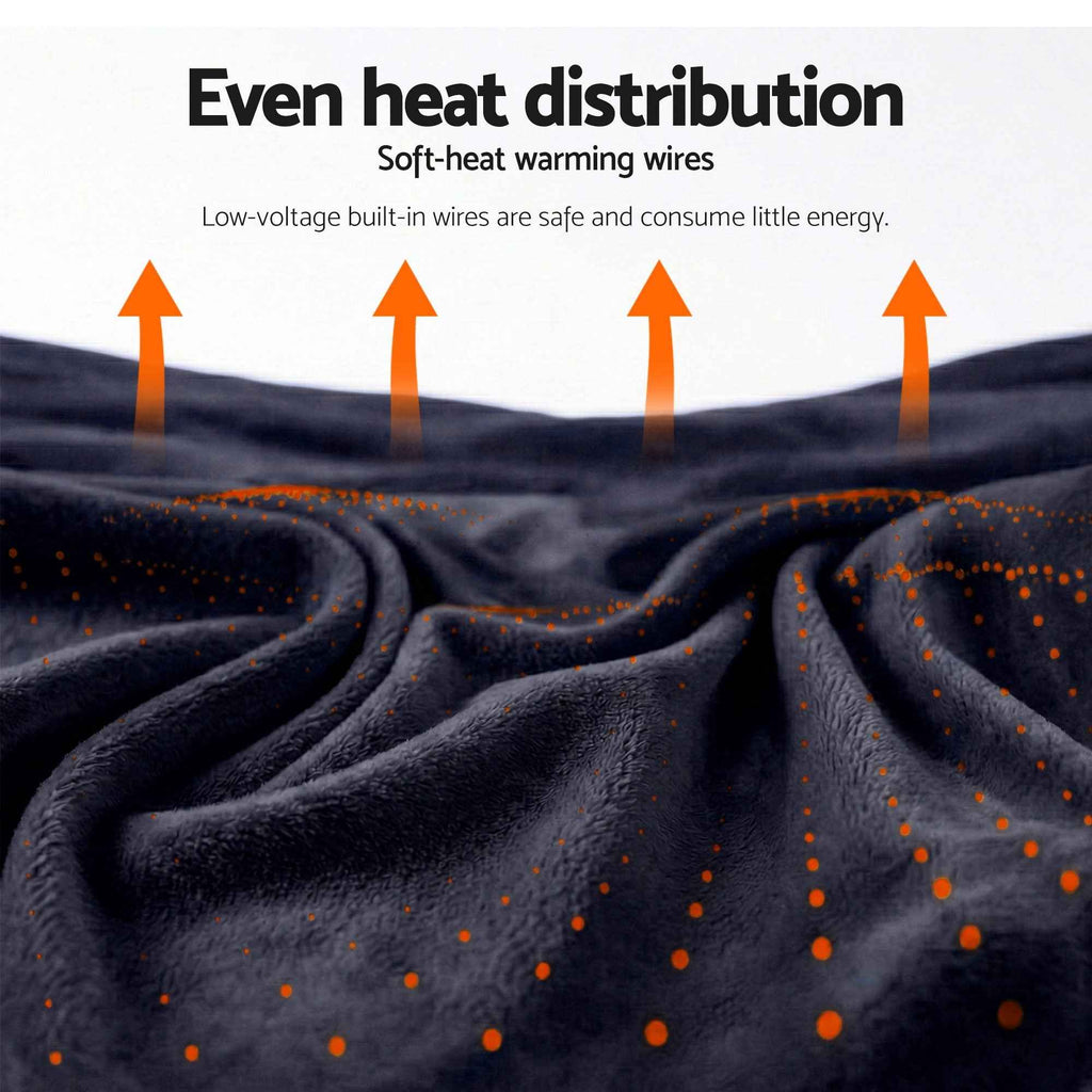 Electric Throw Blanket Charcoal