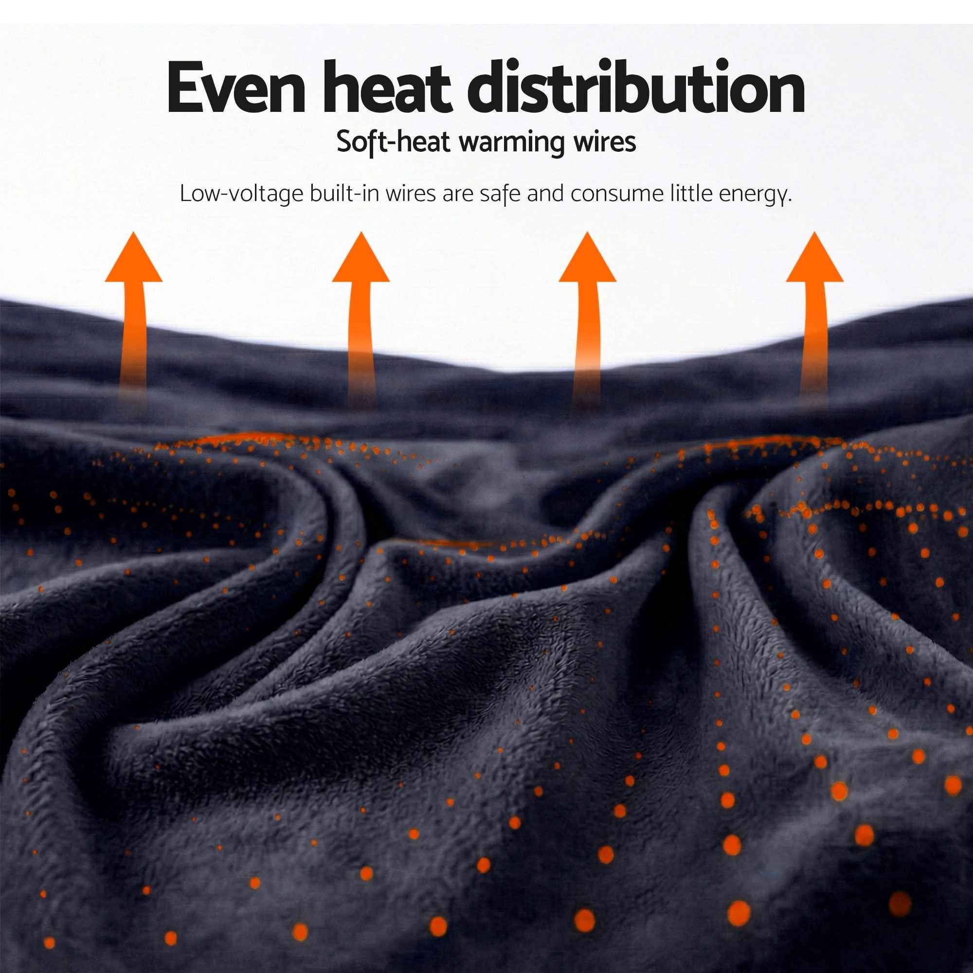 Electric Throw Blanket Charcoal