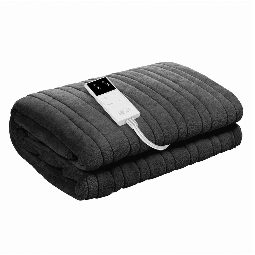 Electric Throw Blanket Grey
