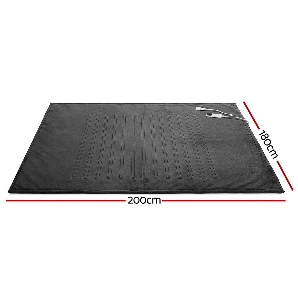 Electric Throw Blanket Grey