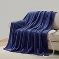 Electric Throw Blanket Navy Blue