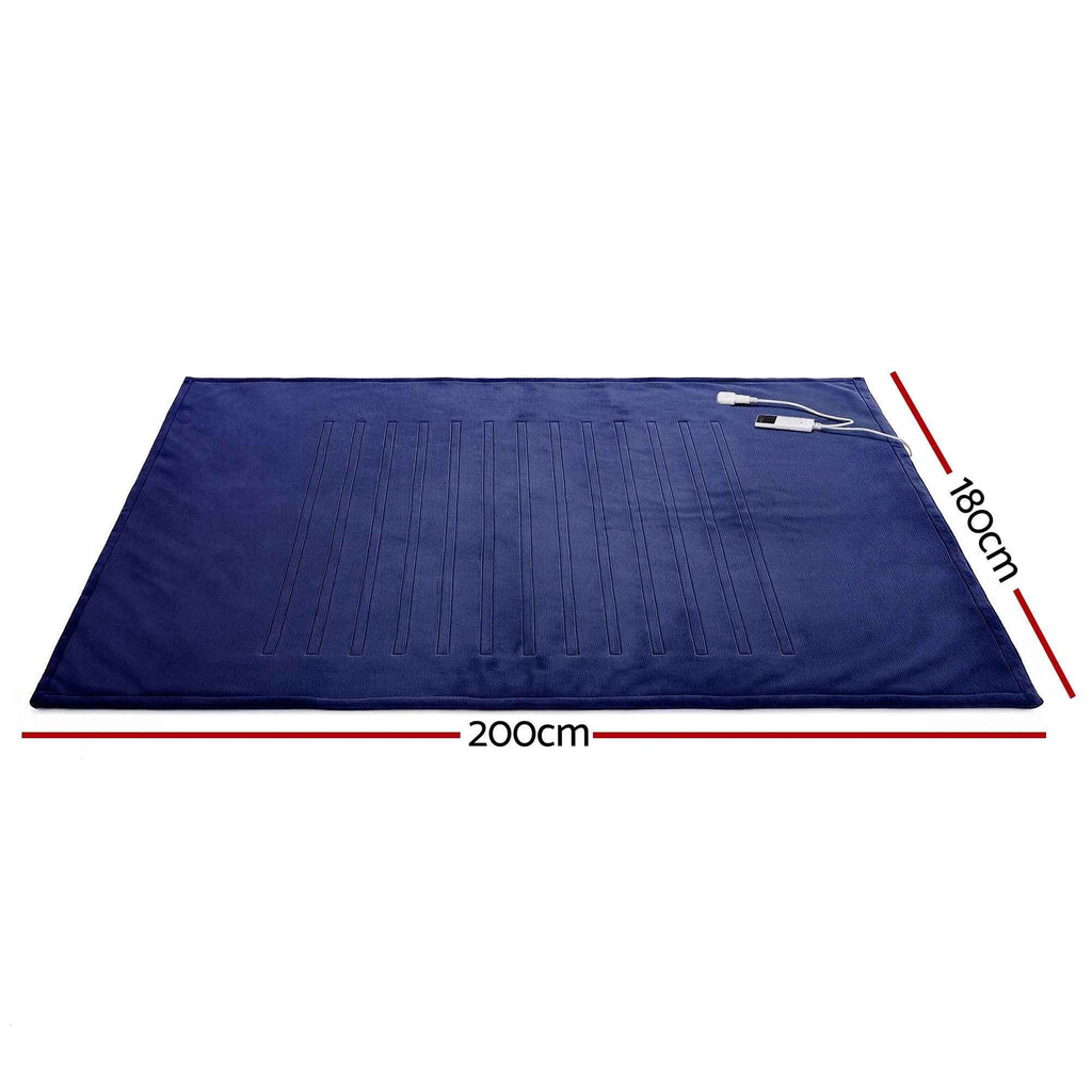 Electric Throw Blanket Navy Blue
