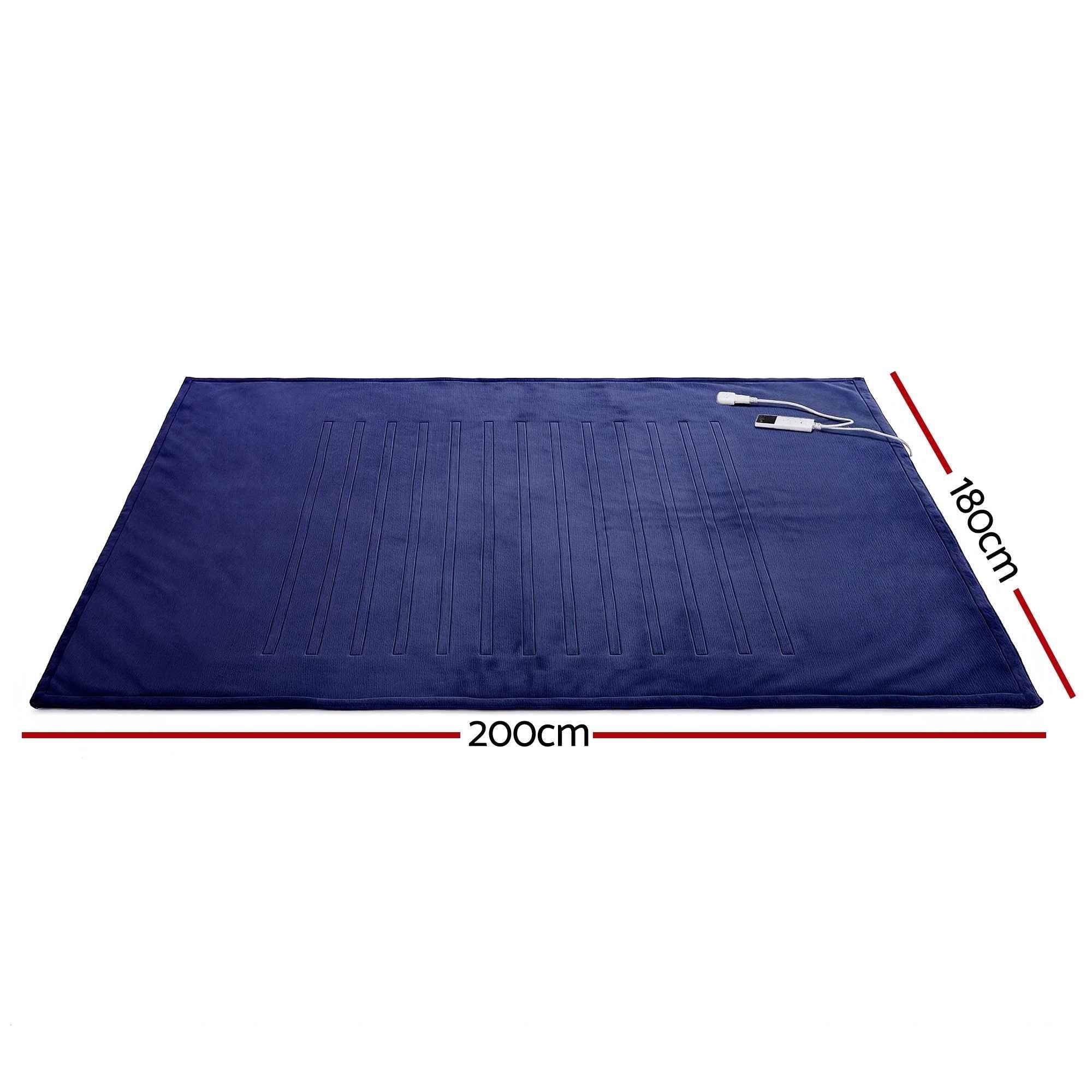 Electric Throw Blanket Navy Blue