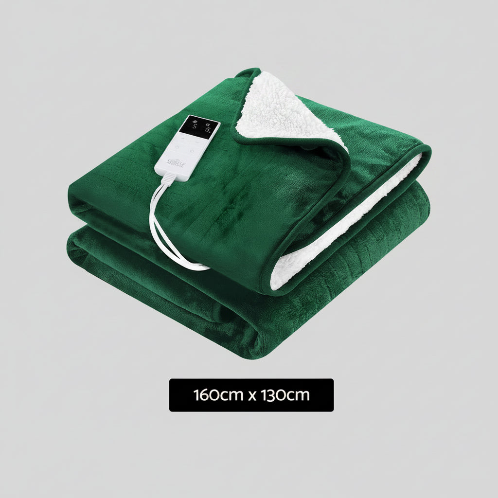 Electric Throw Blanket Green