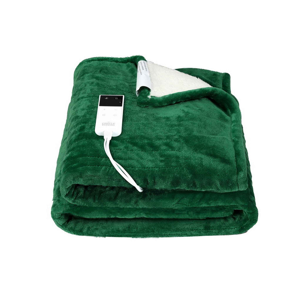 Electric Throw Blanket Green