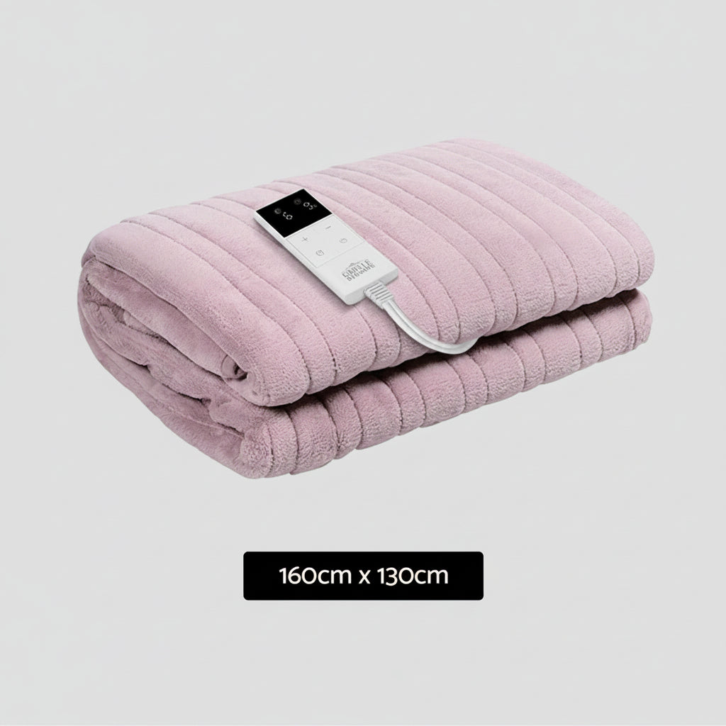Electric Throw Blanket Pink
