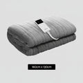 Electric Throw Blanket Silver