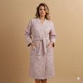 JACQUARD GAUZE BATHROBE