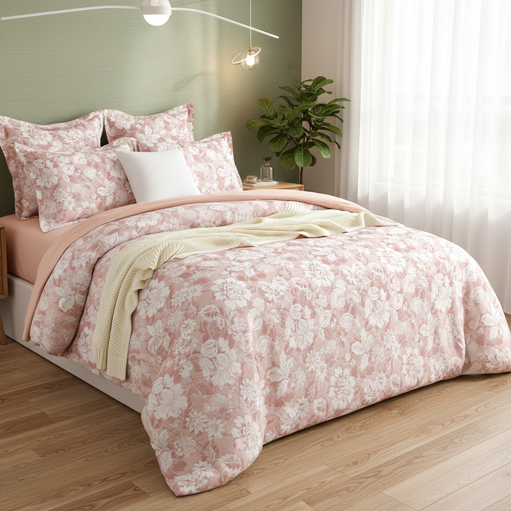 Jacquard Quilt Cover Set Double