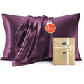 Silk Pillowcase for Hair and Skin Mulberry Silk Pillowcase Purple 2 Pack - Royalratri