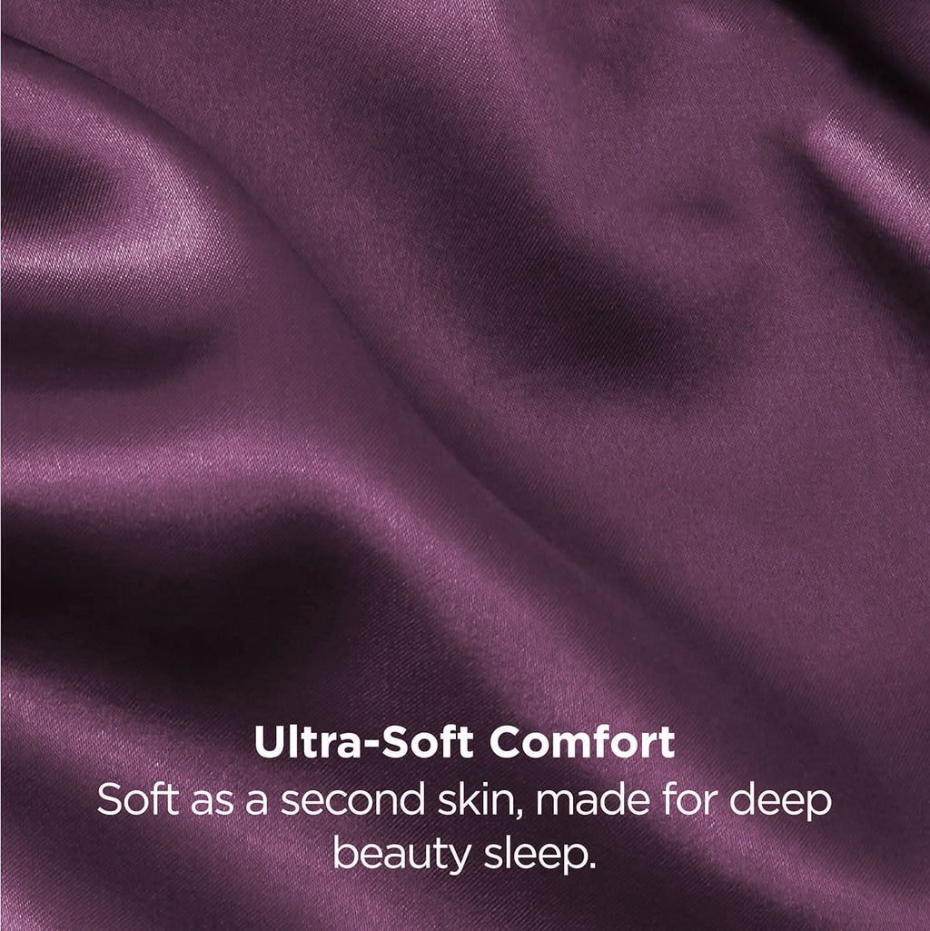 Silk Pillowcase for Hair and Skin Mulberry Silk Pillowcase Purple 2 Pack - Royalratri