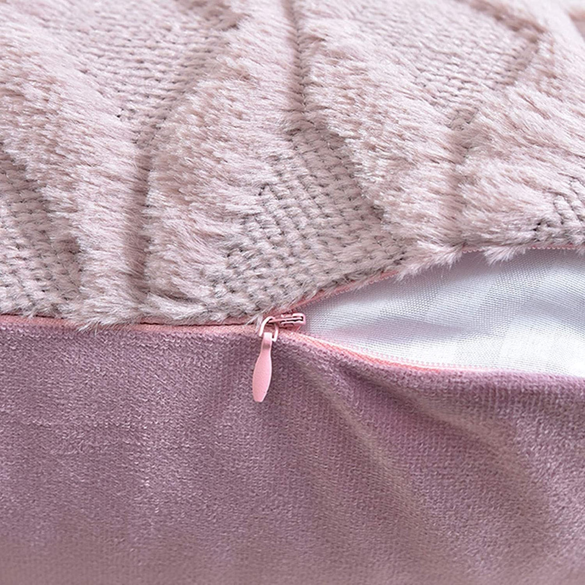 Decorative Boho Throw Pillow Covers 45 x 45 cm (Pink) 2 Pack - Royalratri