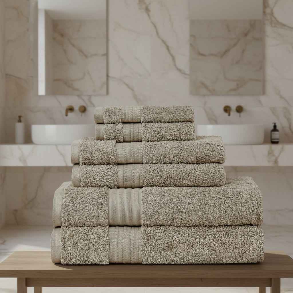Luxury 6 Piece Bath Towel Set