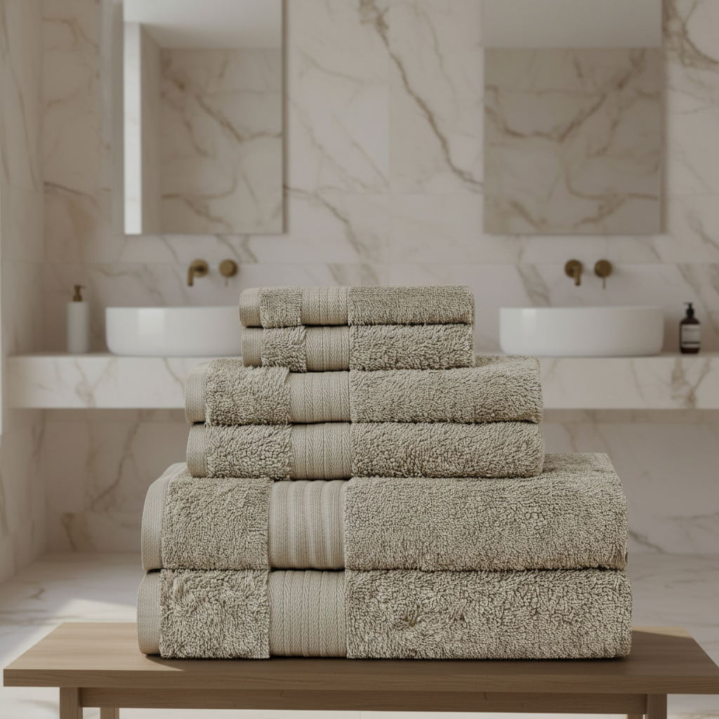 Luxury 6 Piece Bath Towel Set