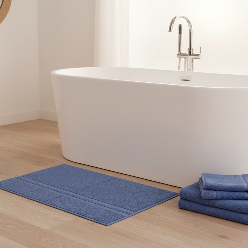 Bath Mat Blue