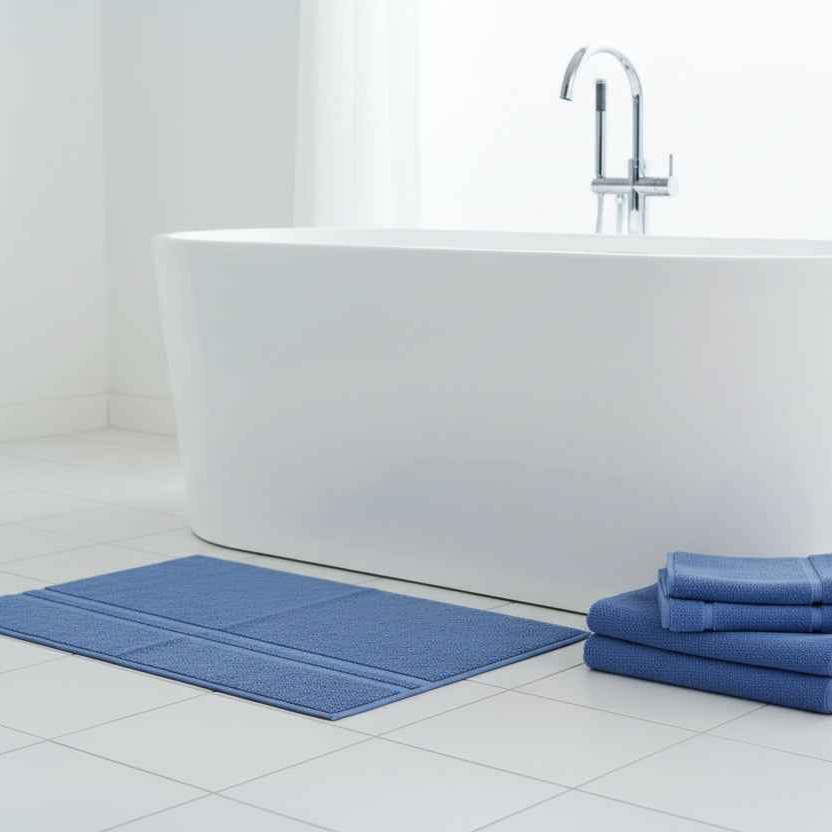 Bath Mat Blue