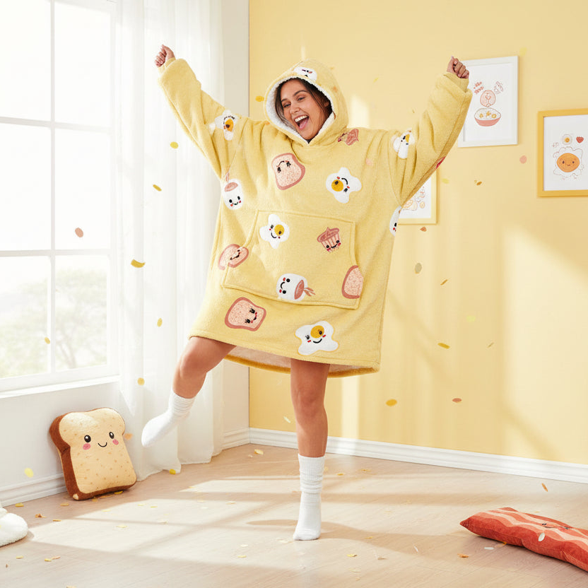 Cozy Warm Blanket Hoodie for Kids