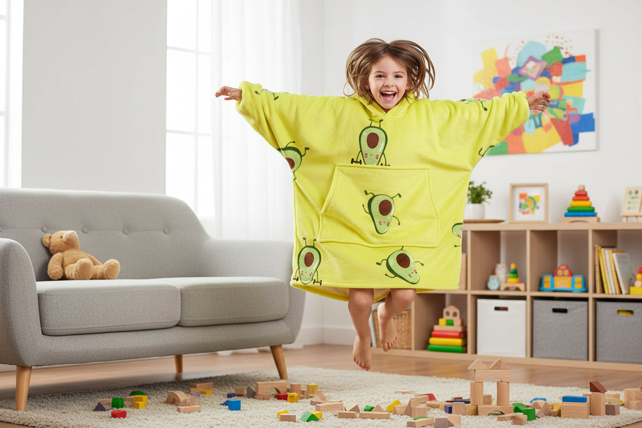 COZY WARM BLANKET HOODIE KID'S