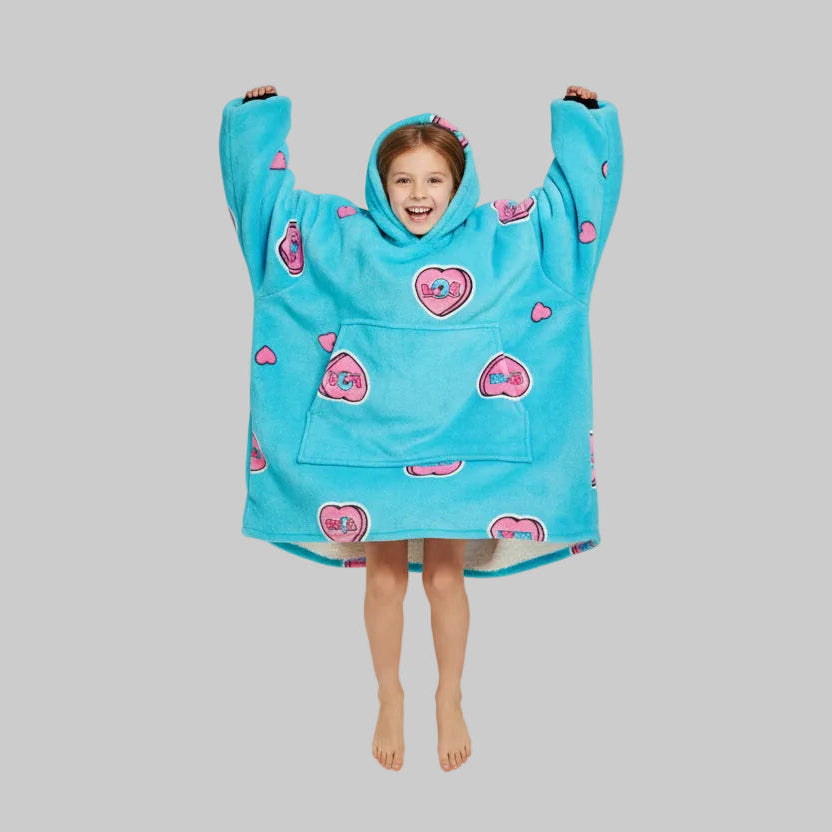 COZY WARM BLANKET HOODIE KID'S