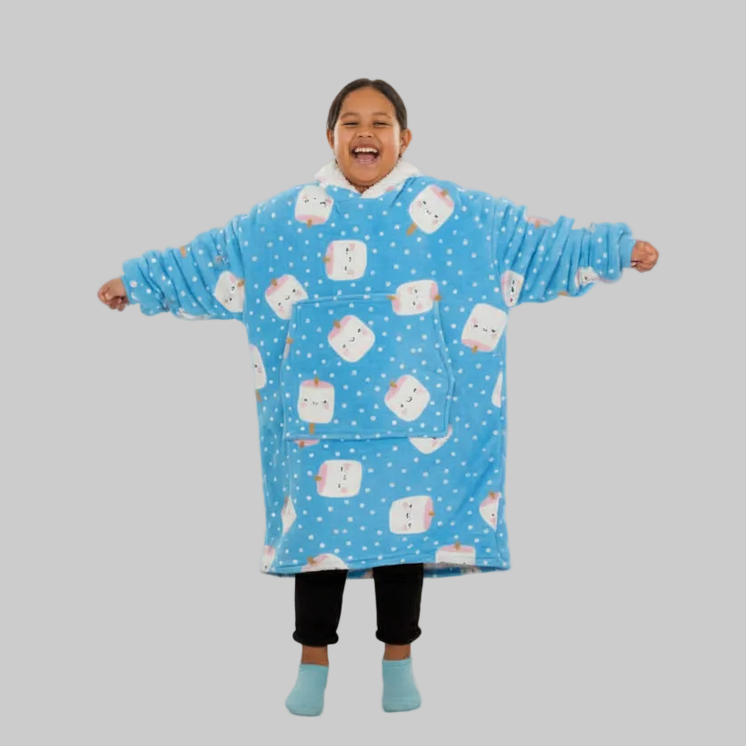 Cozy Warm Blanket Hoodie for Kids