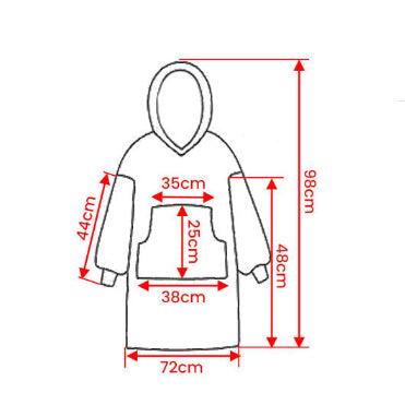 COZY WARM BLANKET HOODIE KID'S