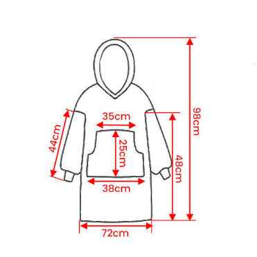 Cozy Warm Blanket Hoodie for Kids