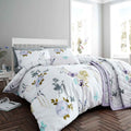 FLORA LILAC QUILT COVER SET QUEEN