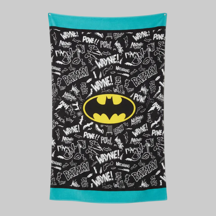 Teen Cool Theme Cotton Beach Towel Batman From Man to Hero