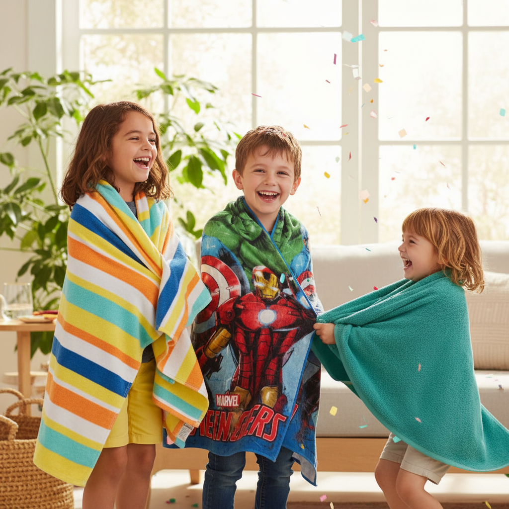 Marvel Avengers Kids Cartoon Printed Microfiber Beach Towel