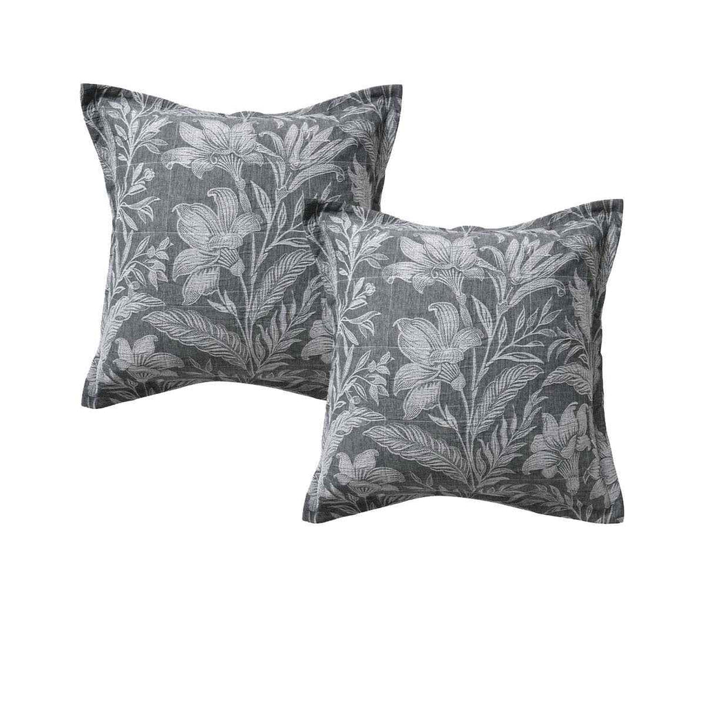 Maidstone Grey European Pillowcases 65 x 65cm - Royalratri