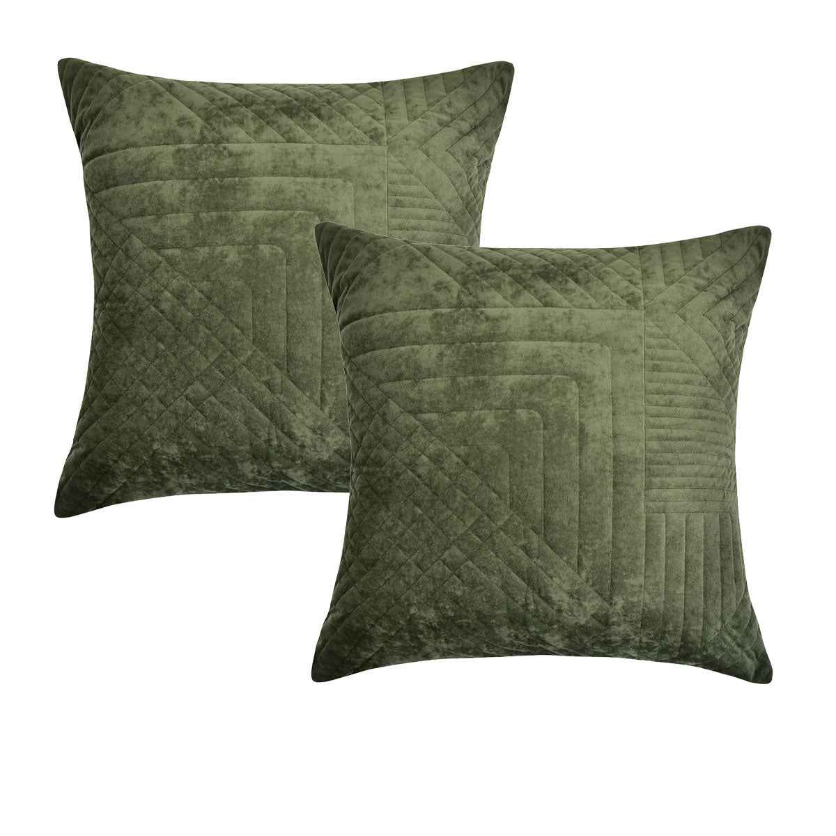 Navarro Olive European Pillowcases 65 x 65cm - Royalratri