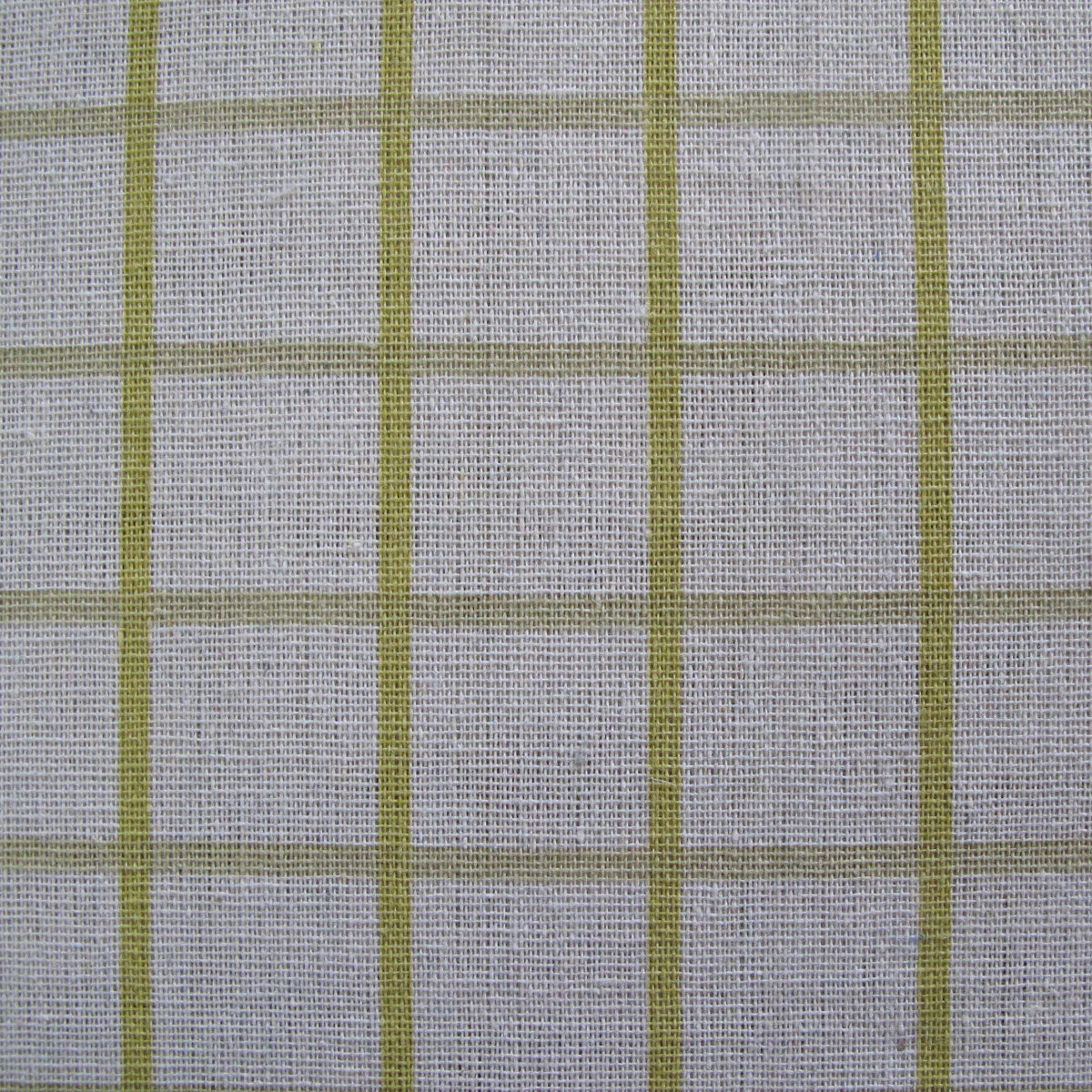 Cotton Grid Checks Oblong Table Cloth Yellow 130 x 180cm - Royalratri