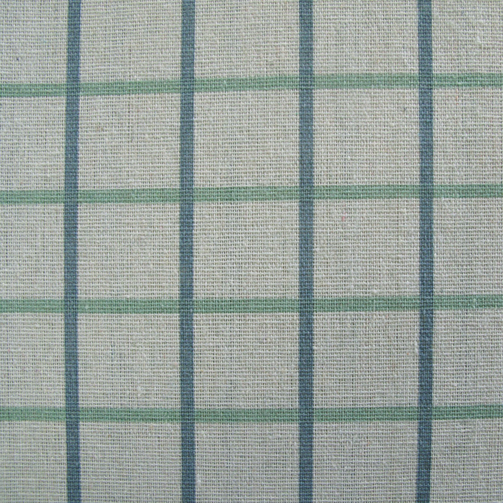 Cotton Grid Checks Oblong Table Cloth Blue 150 x 230cm - Royalratri