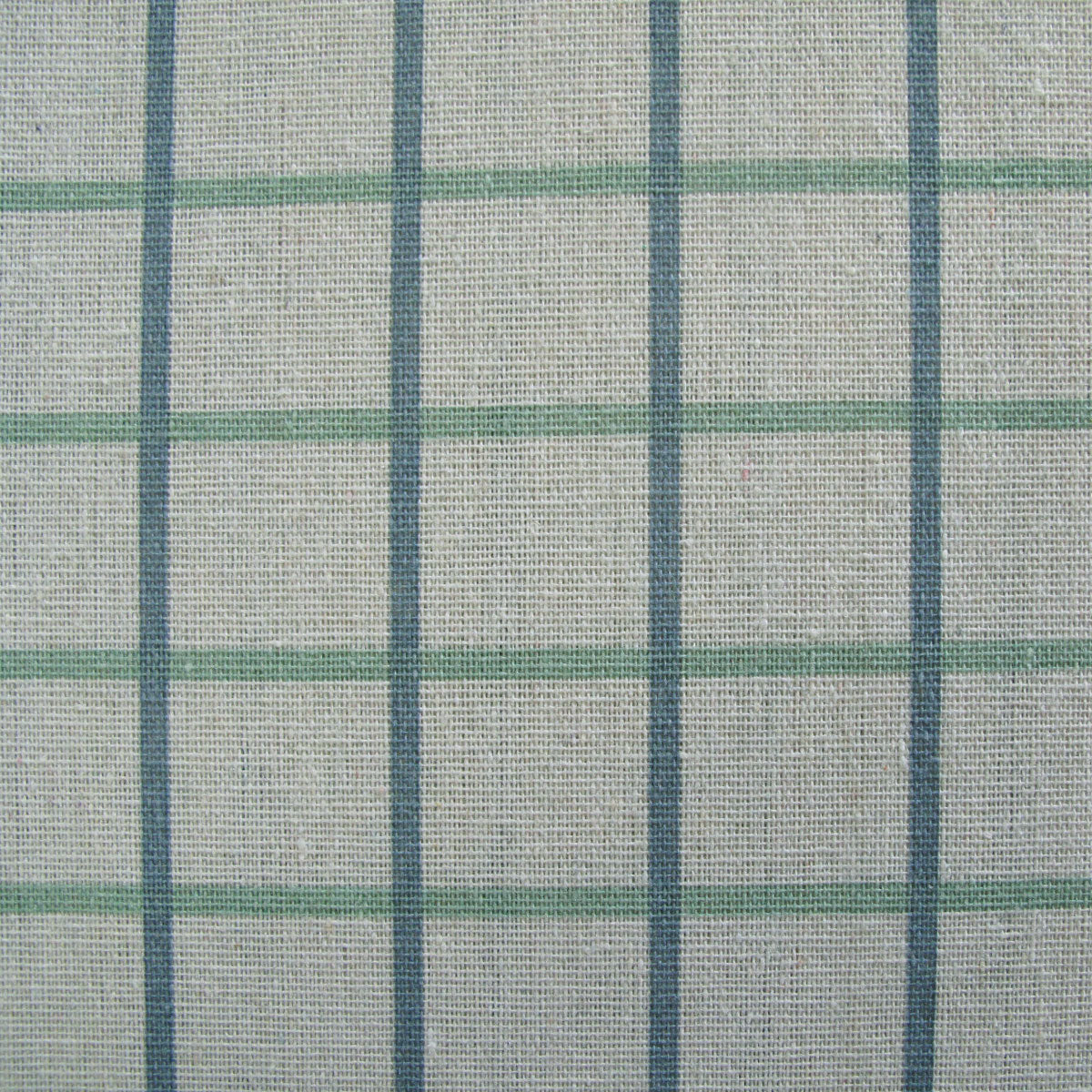 Cotton Grid Checks Oblong Table Cloth Blue 150 x 230cm - Royalratri