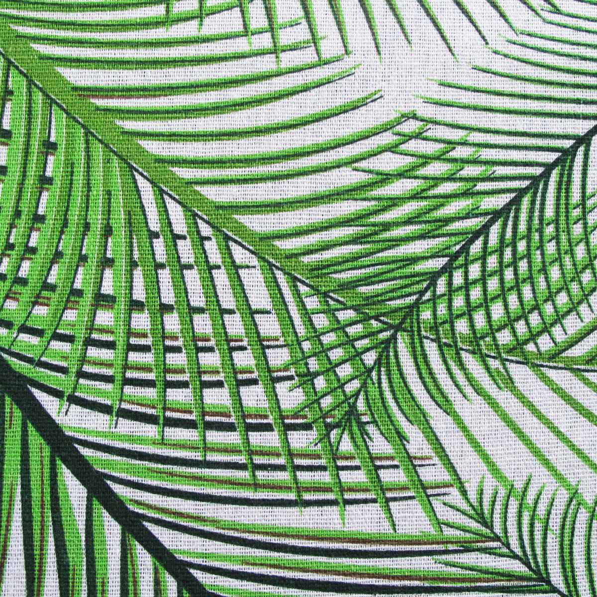 Cotton Green Palm Leaves Oblong Table Cloth 150 x 230cm - Royalratri