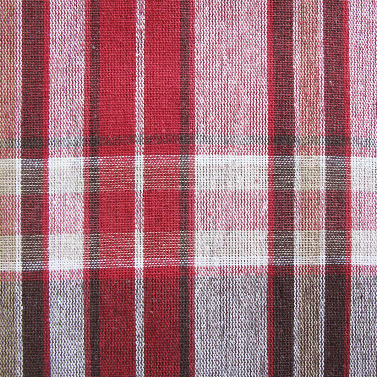 Cotton Plaid Checks Oblong Table Cloth Red 130 x 180cm - Royalratri