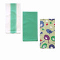 Home Oasis Printed Rich Tea Towels Birdie Mint Set of 3 - Royalratri