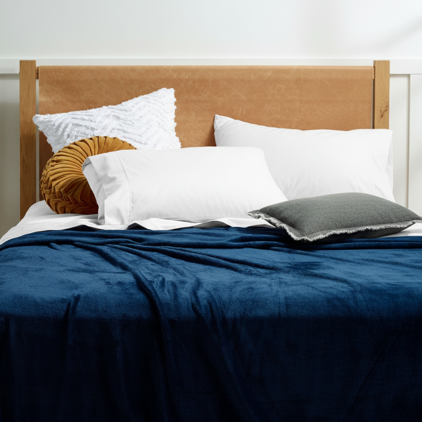 Luxury Super Soft Blanket Queen/King Blue