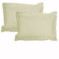 Stripe Jumbo / Queen Pillowcases Ecru - Royalratri
